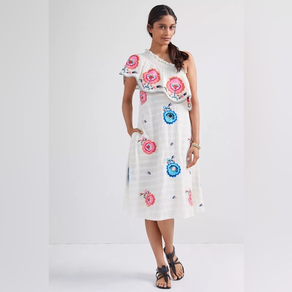 Anthro Plenty By Tracy Reese Embroidered Dress - Picture 7 of 7